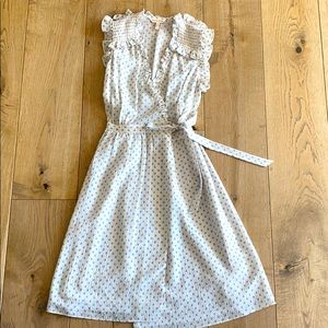 Rebecca Taylor Sleeveless Silk Wrap Dress